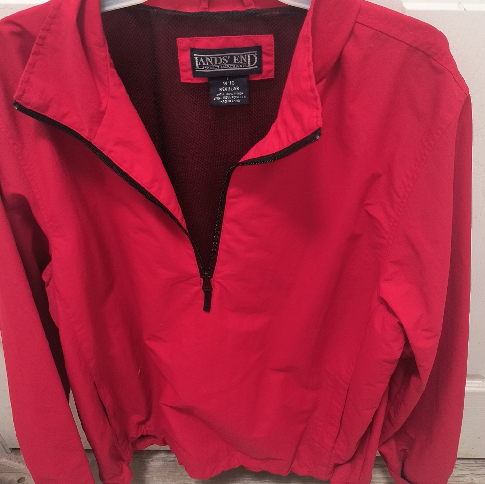 NWOT Vintage Lands' End Fleece Jacket Women's Size 14/16